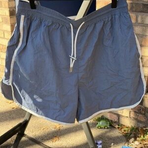 Men's Blue Shorts with White Trim